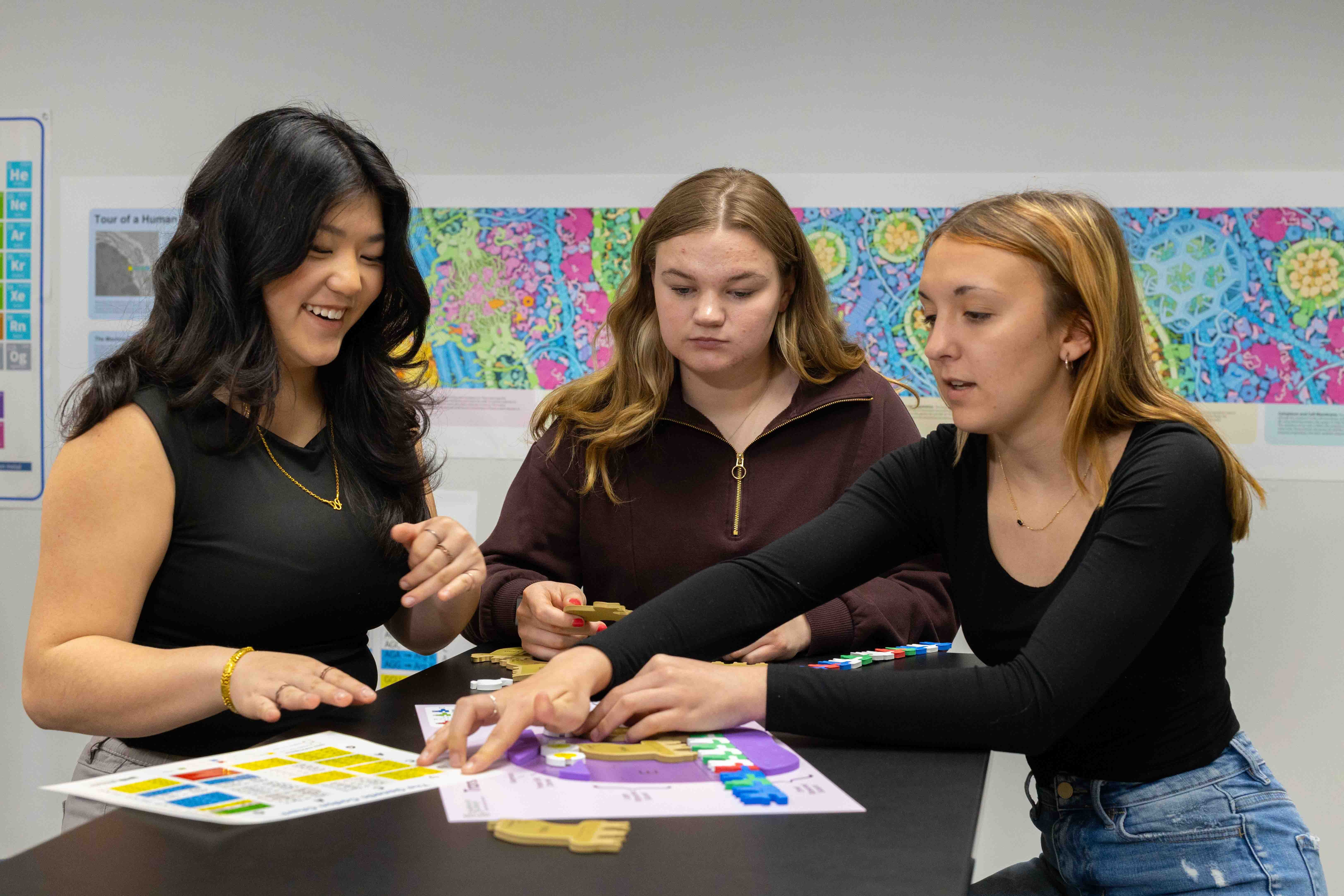 Students with Chart